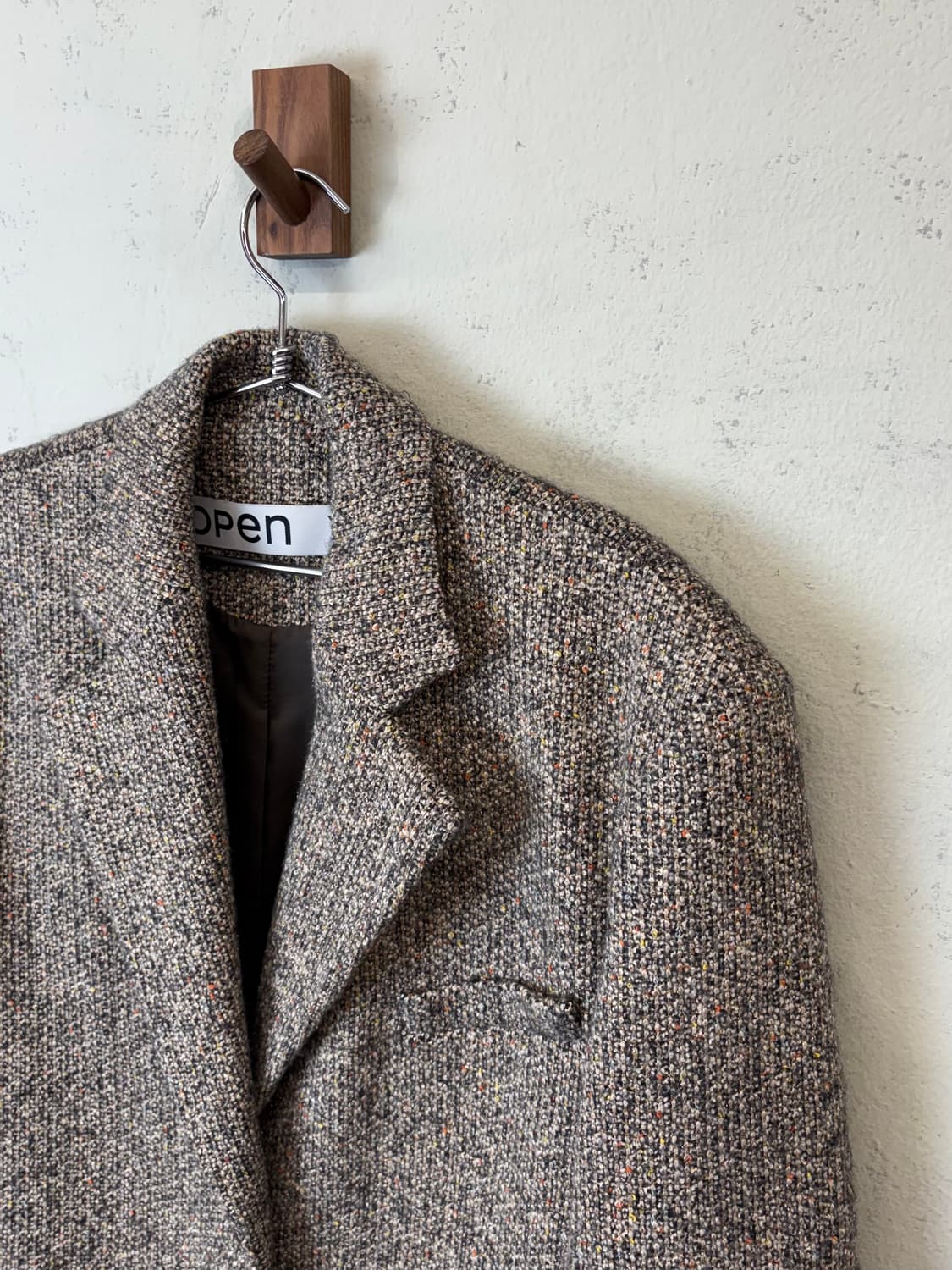 Open Yy 오픈와이와이 트위드 파워 싱글 코트 상품이미지4