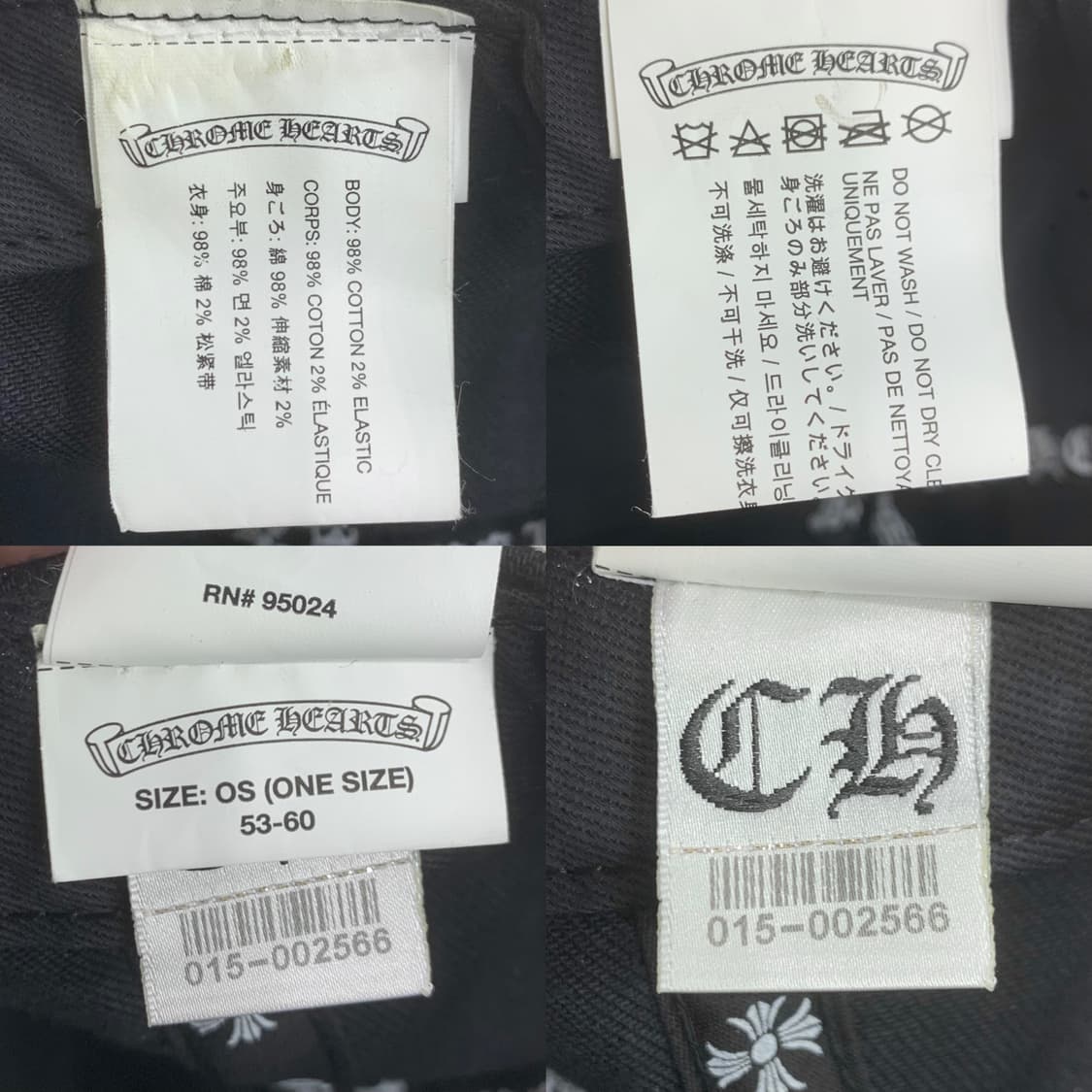 [OS]크롬하츠 데님 바인대거 베이스볼캡 모자 블랙 상품이미지9