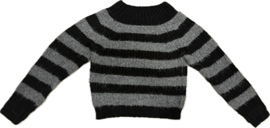 스키즘 인듀싱 컨버터블 숄더 스웨터 그레이 상품이미지2