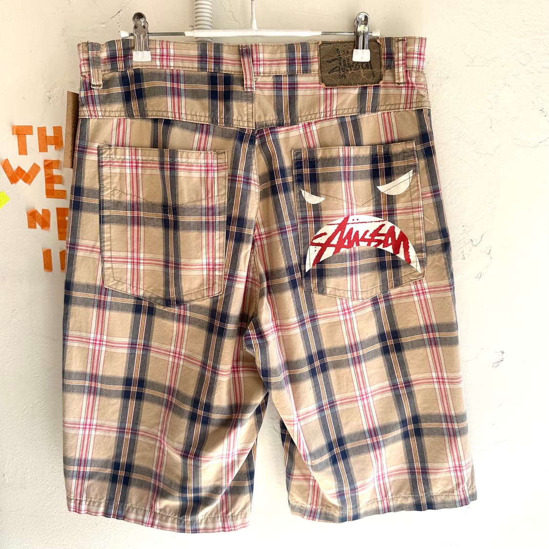 Y2K 올드 스투시 체크 쇼츠 상품이미지4