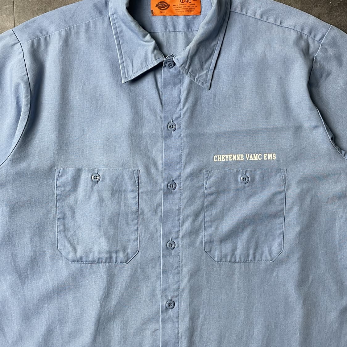 DICKIES 디키즈 빈티지 라이트블루 반팔 워크 셔츠 A00957 상품이미지3
