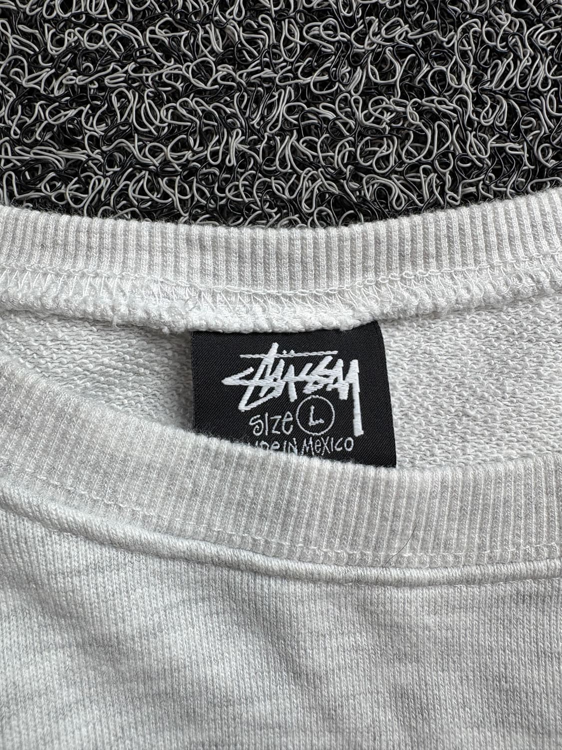 스투시 8볼 빅로고 크루넥 맨투맨 애쉬 헤더 2666 상품이미지3