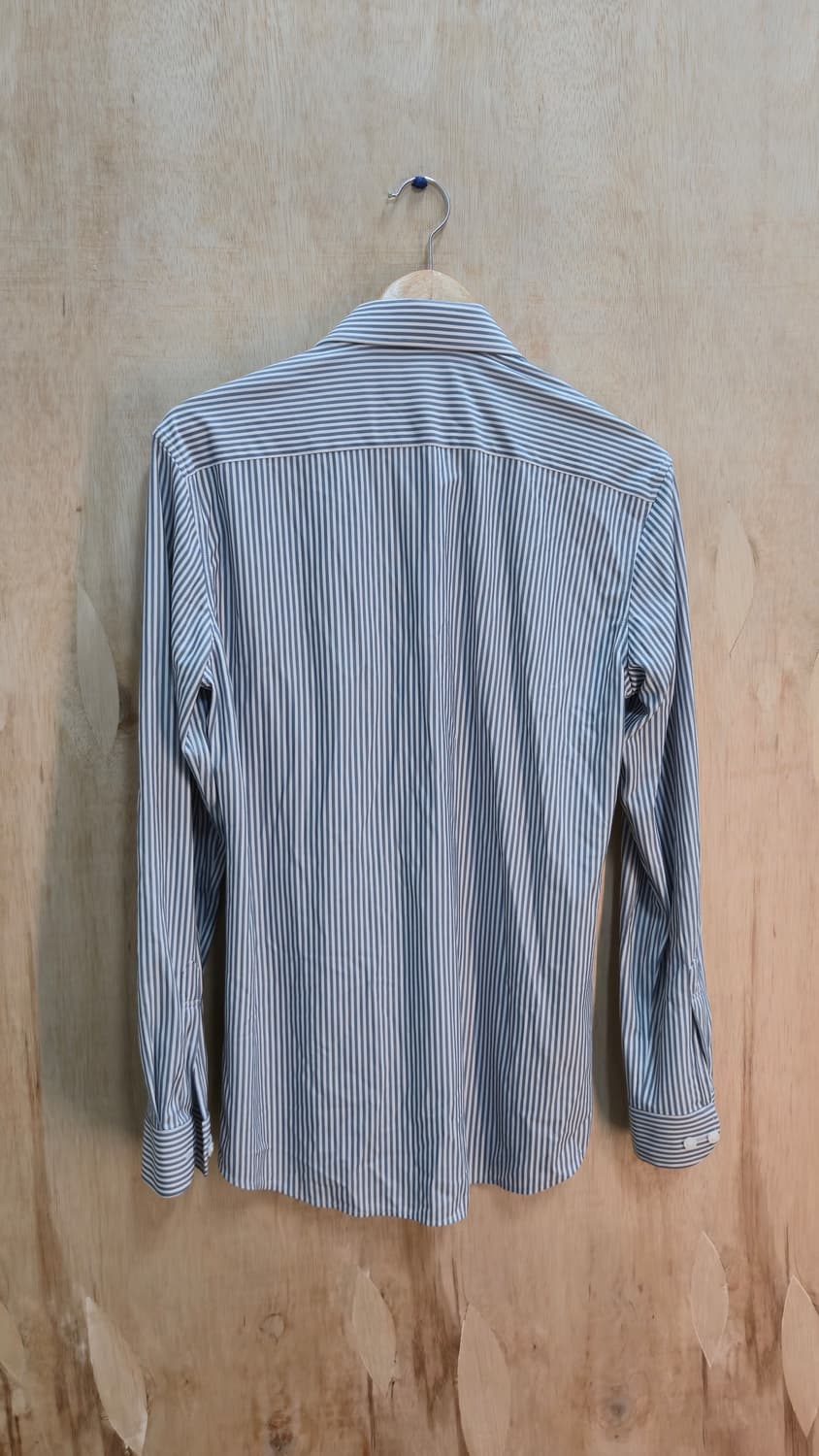 Ziozia 셔츠 블루 스트라이프 slim fit 100 상품이미지4