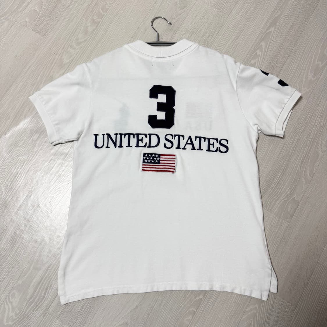 폴로 랄프로렌 빅포니 성조기🇺🇸 치프키프 화이트 pk 반팔티 M 상품이미지2