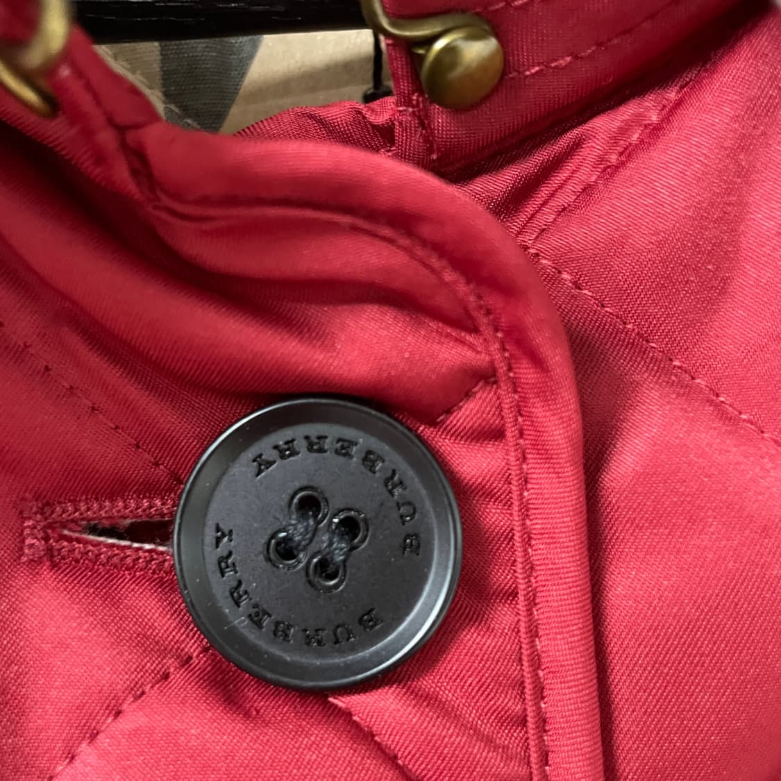 버버리 퀄팅 자켓 레드 S(W) 상품이미지5