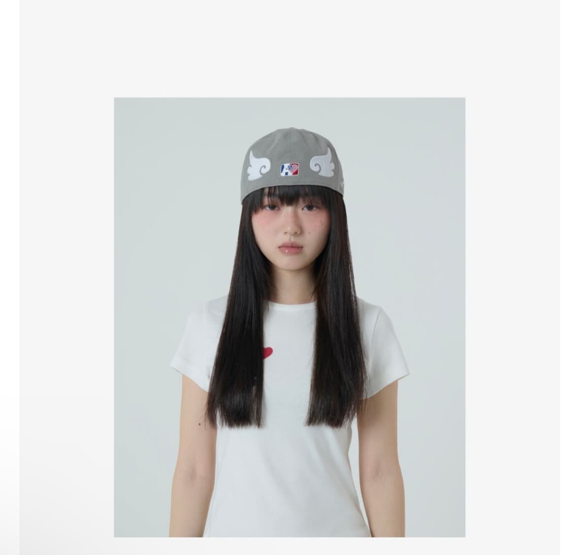 AE SYMBOL ANGEL WING CAP GREY  상품이미지3