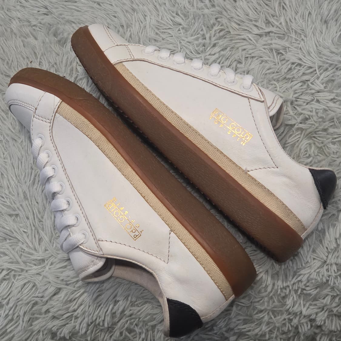 1w-11:피디오 골드 탑 스핀 화이트 검솔 235cm 상품이미지8