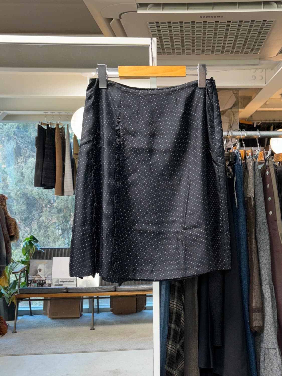 스포츠막스 도트 실크 스커트 상품이미지1