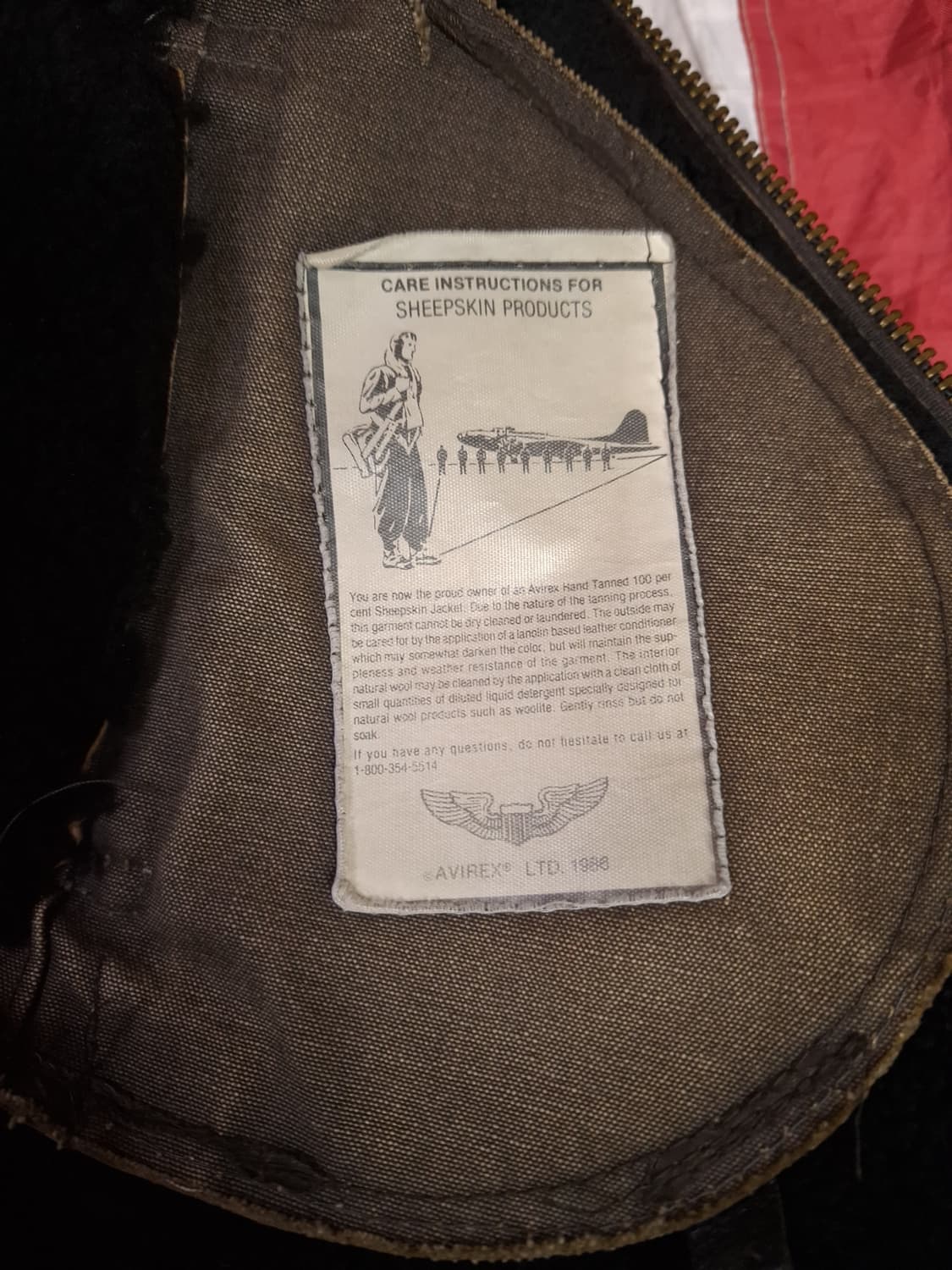 오리지날 미국제조 아비렉스 미공군 B-3 리얼레더 항공 폭격기 무스탕 상품이미지5