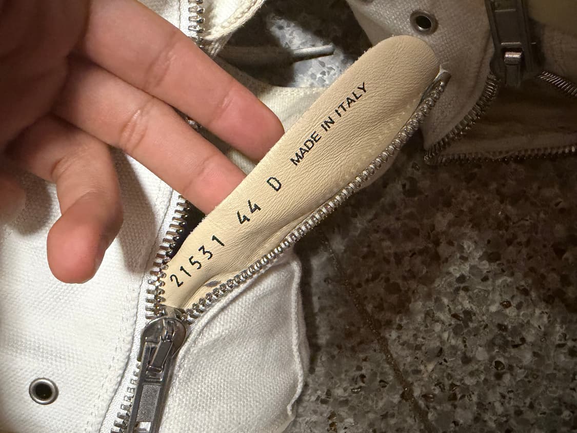 릭오웬스 다크쉐도우 라몬즈 하이탑 컨버스 화이트 상품이미지6