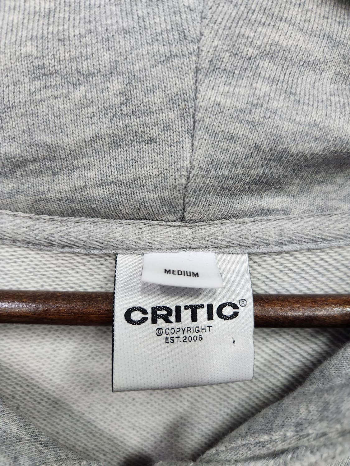 Critic 그레이 로고 후드집업 상품이미지7