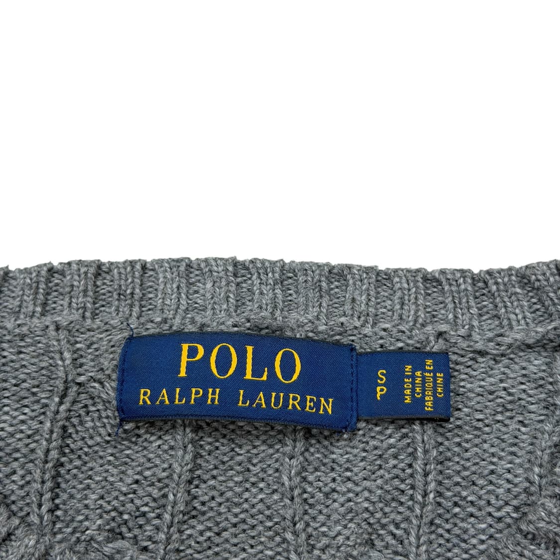 폴로 랄프로렌 신형 꽈배기 케이블 니트 그레이 S 상품이미지4