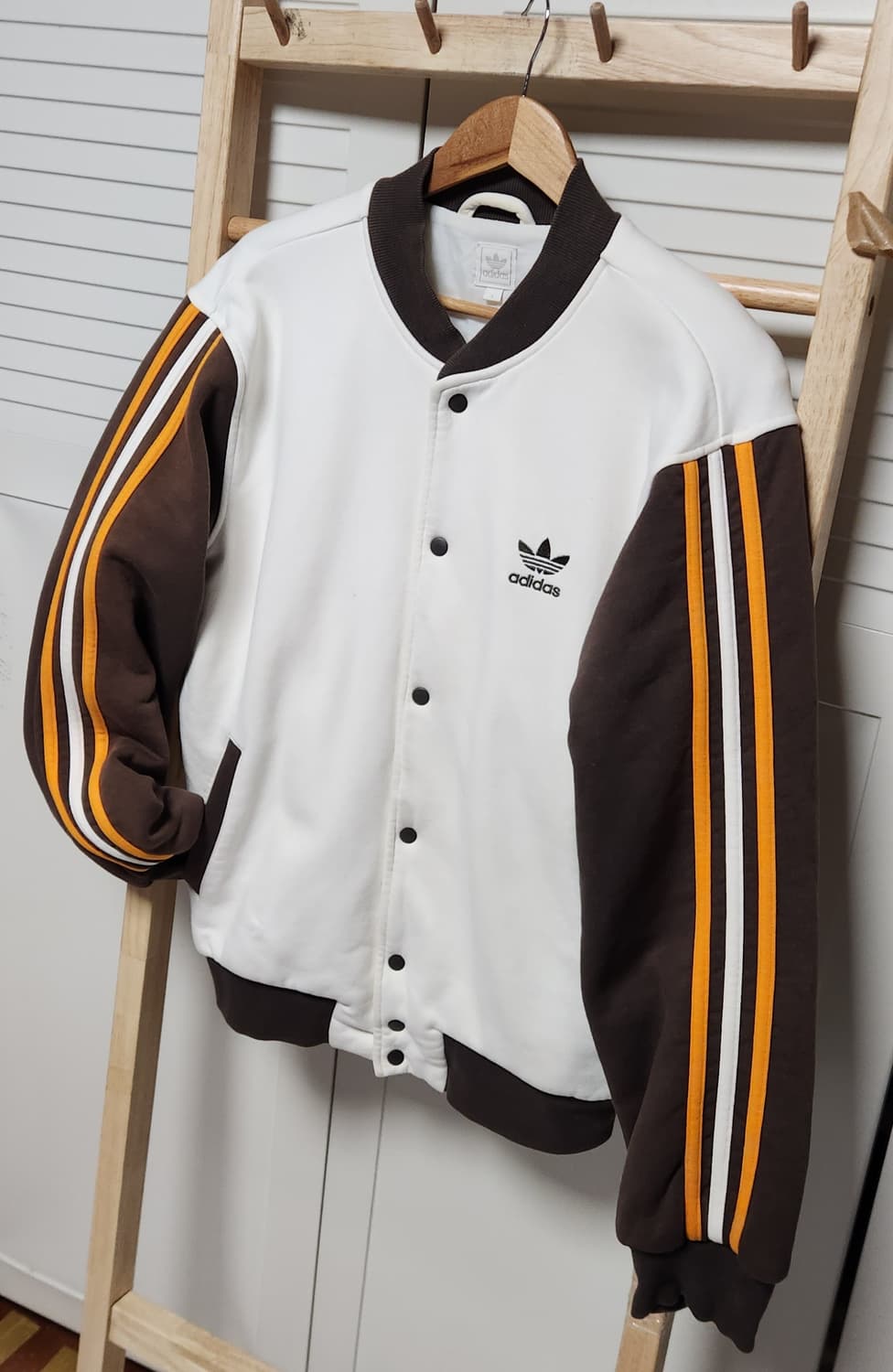 대장 아디다스 삼선 코튼 바시티 점퍼 자켓 져지 상품이미지4