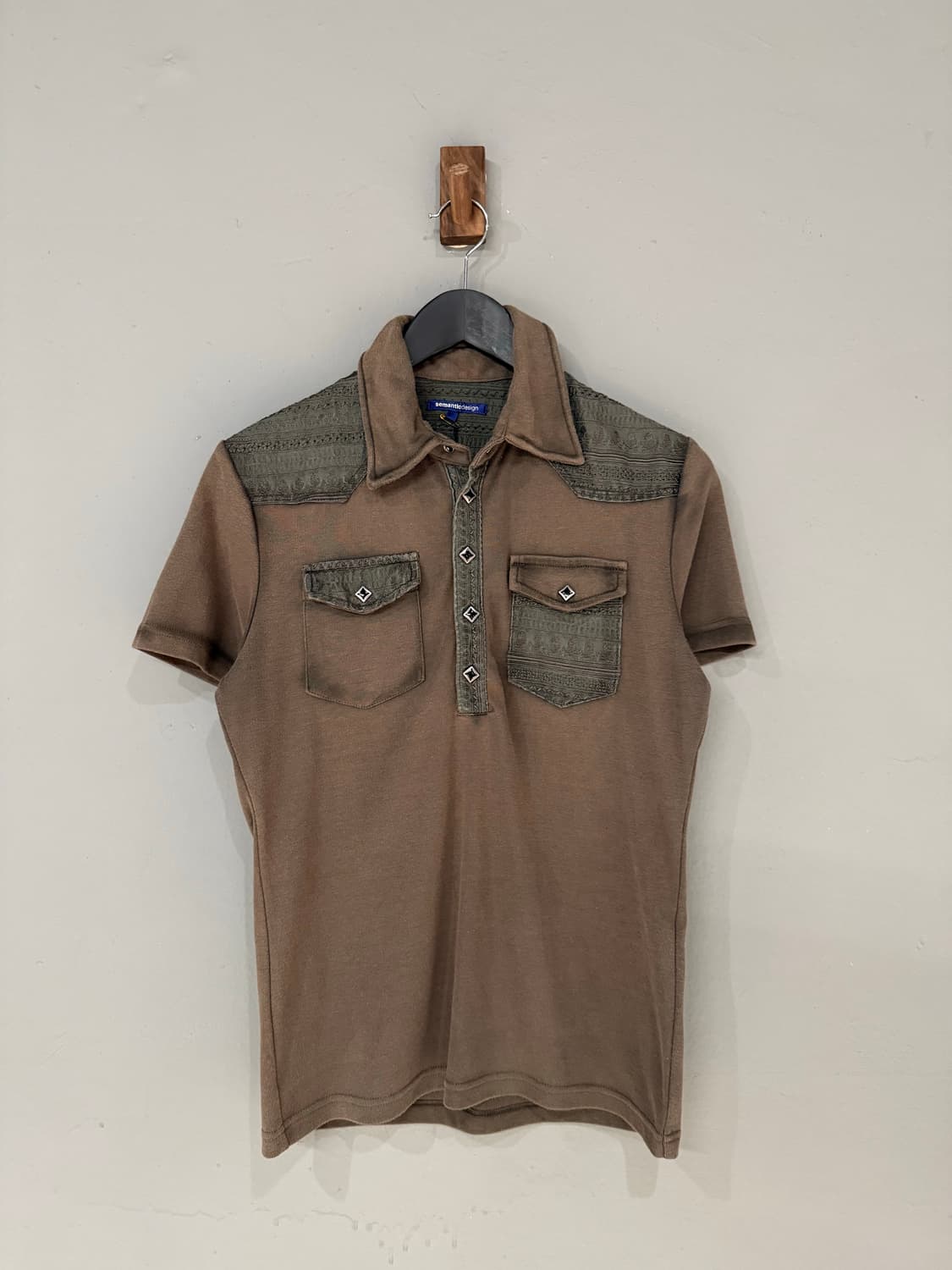 semantic design pocket detail collar top 상품이미지4