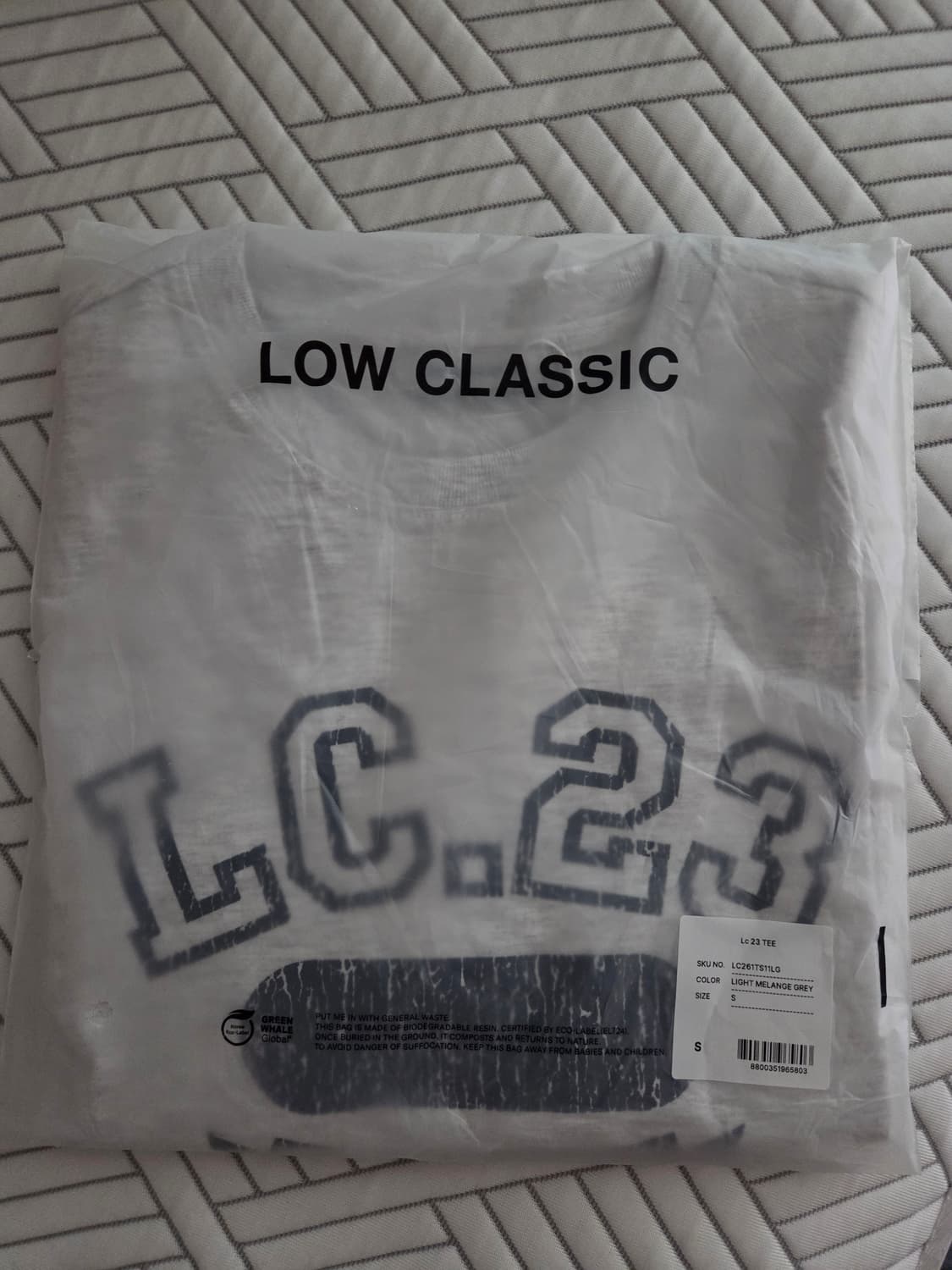 로우클래식 lc23 tee 반팔티 반팔 멜란지그레이 상품이미지2