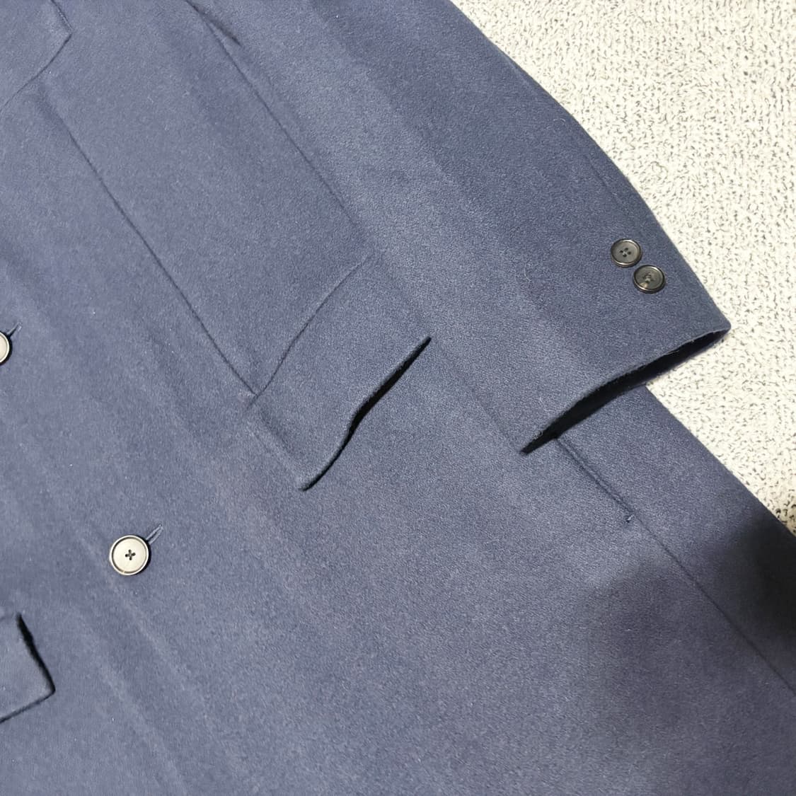 뷰티 앤 유스 이태리 GARDENA 울 네이비 싱글 코트 상품이미지3