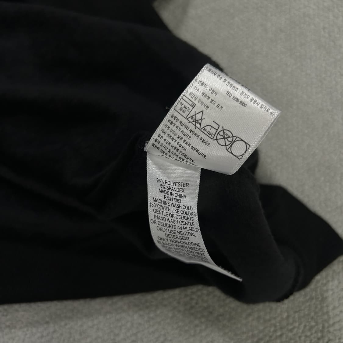 DKNY 벨벳 트레이닝복 벨벳 세트 블랙 L 상품이미지3