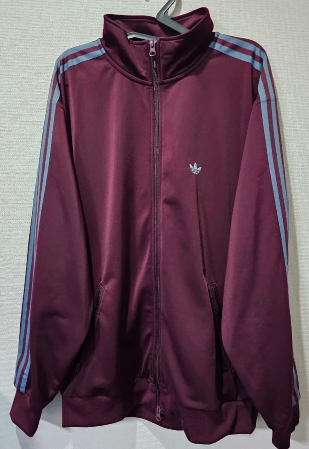 아디다스 베켄바우어 BB트랙탑 버건디 마룬 져지 집업 90 / S 상품이미지1