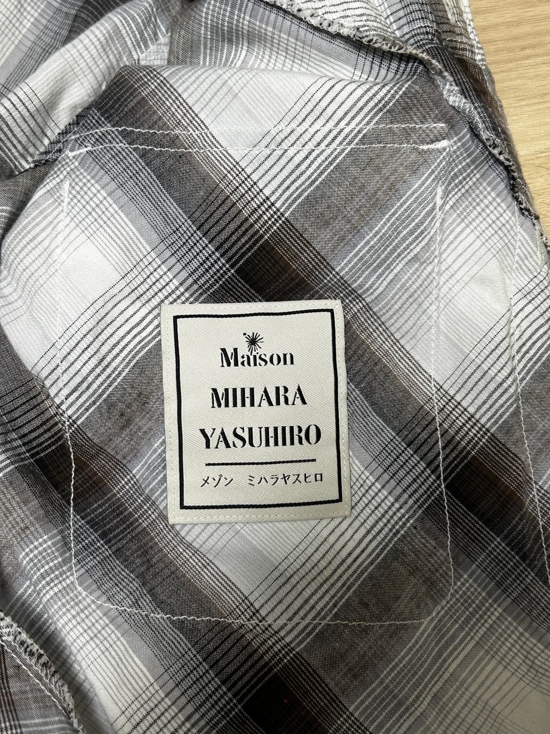 미하라 야스히로 Destroyed Check Shirt 상품이미지5