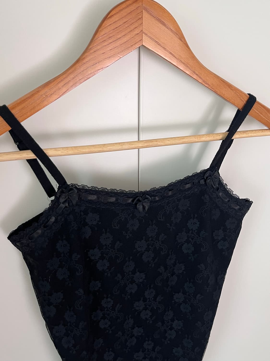 Vintage 블랙 장미 레이스 슬리브리스 상품이미지7