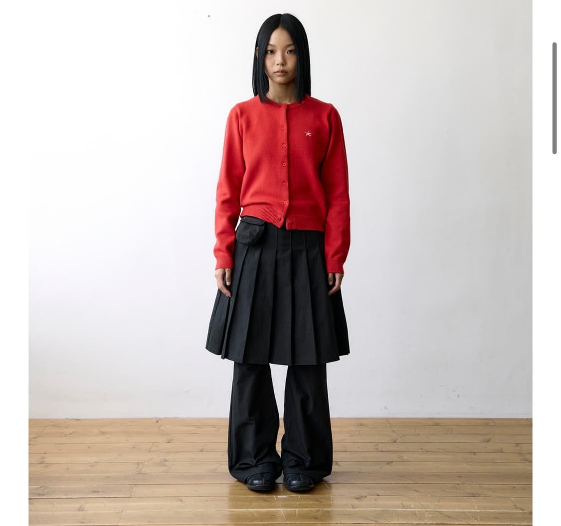 더콜디스트모먼트 스커트 레이어드 팬츠 블랙 1사이즈 상품이미지1