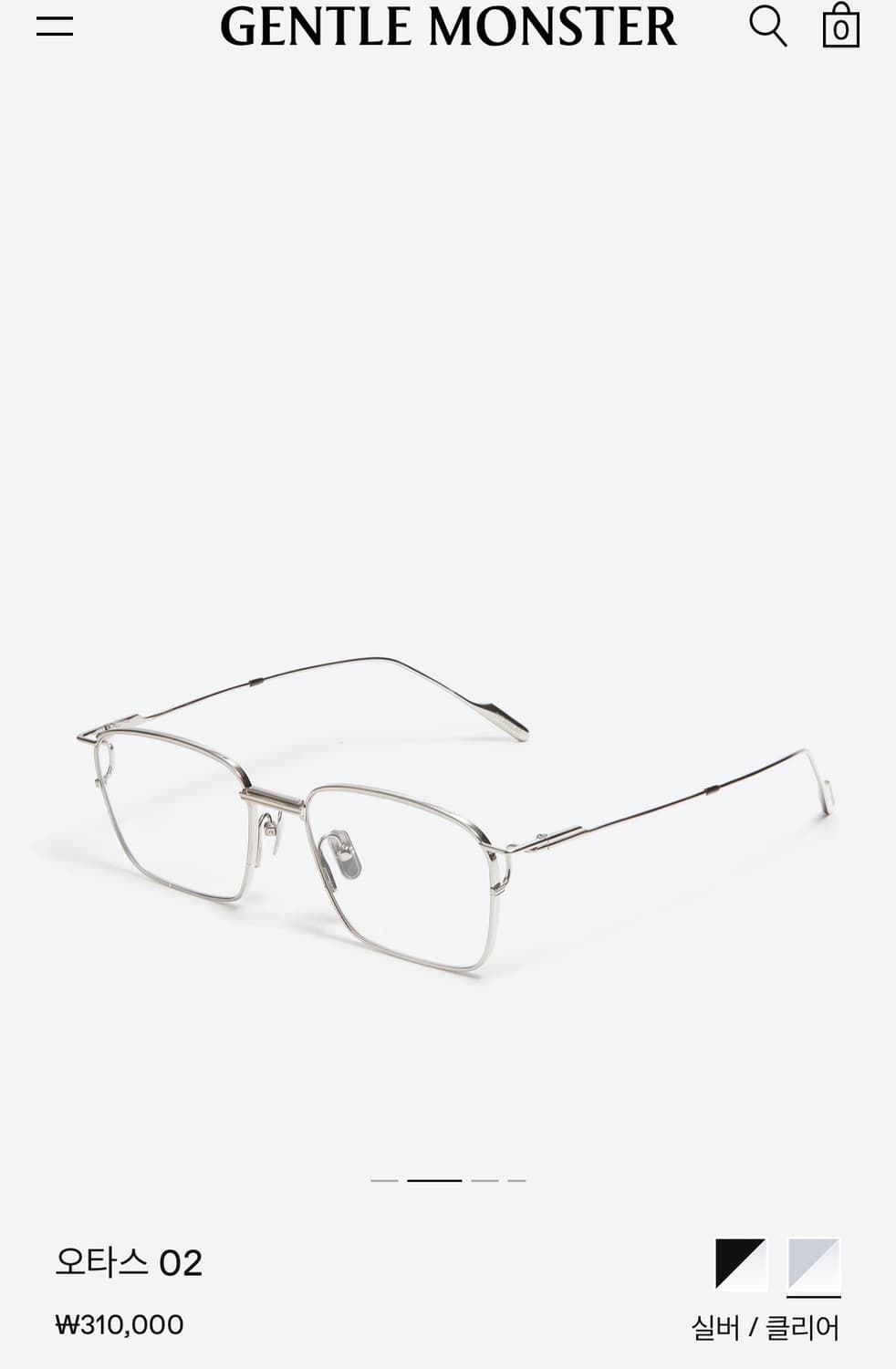 안경 젠틀몬스터 실버테 상품이미지2