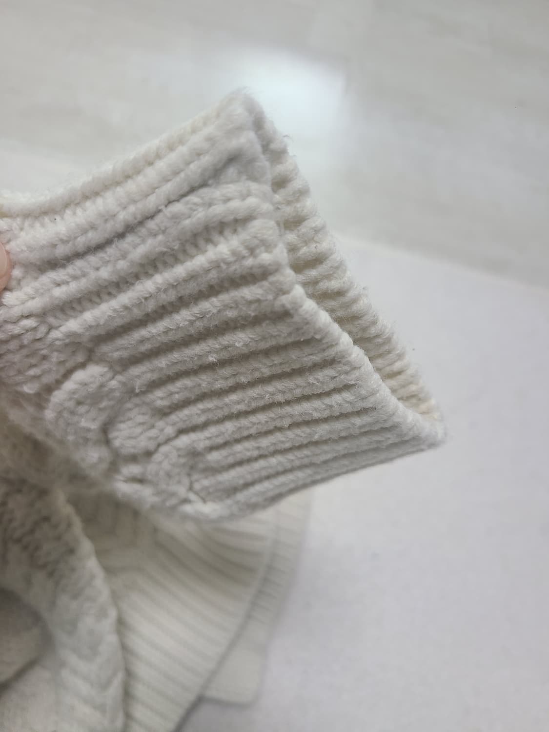 아이보리 두꺼운 가디건 상품이미지5