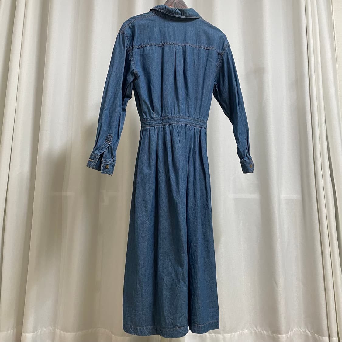 일본 빈티지 데님 롱원피스 상품이미지8