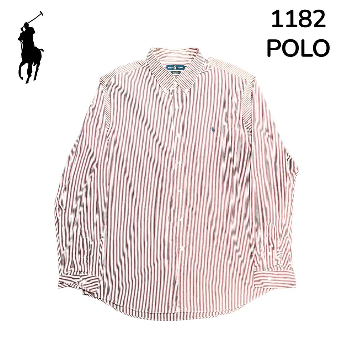 폴로 레드 스트라이프 신형 셔츠 XXL 상품이미지2