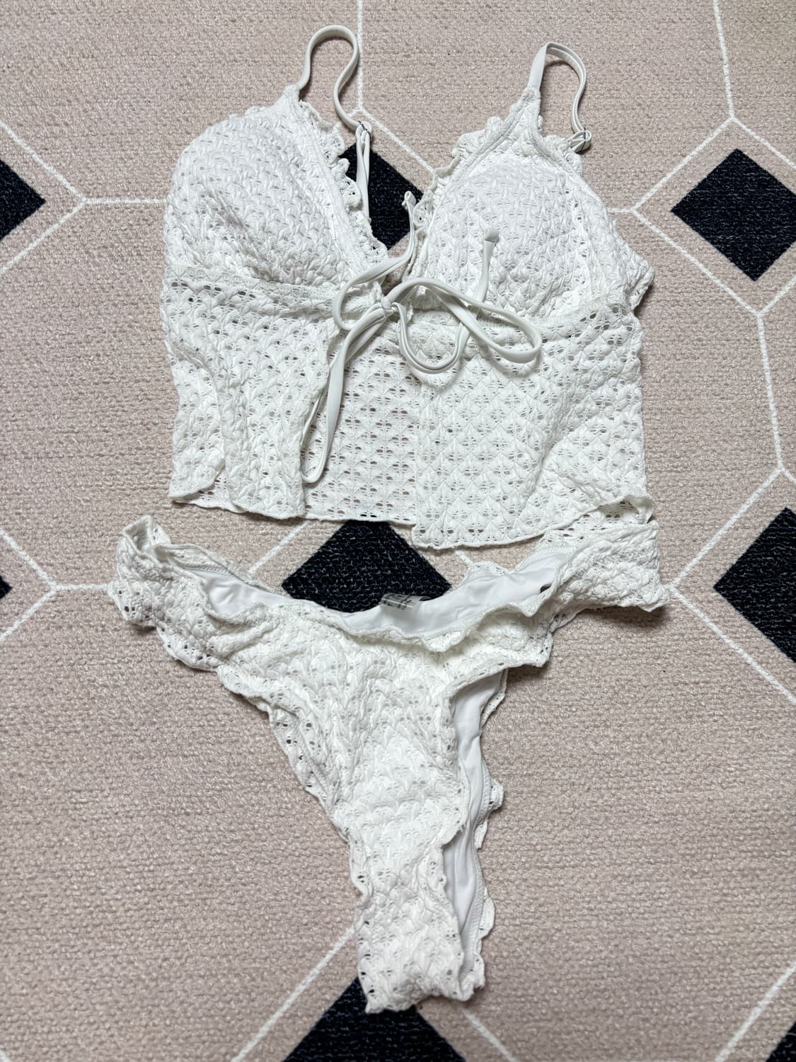 레이스 펀칭 비키니  상품이미지3