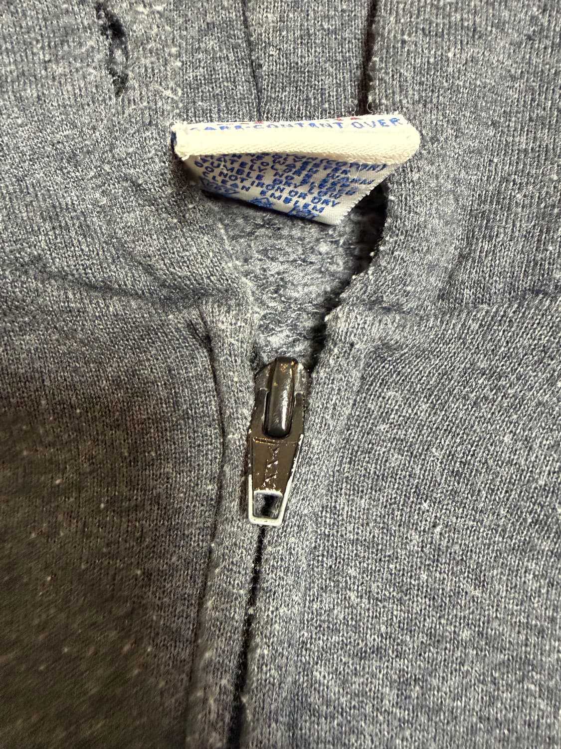 빈티지 러셀 후드집업 차콜 상품이미지3