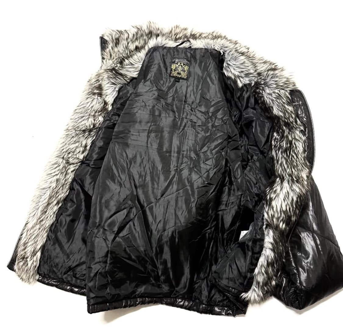 Spinash - 퍼 패디드 하이넥 자켓 상품이미지4