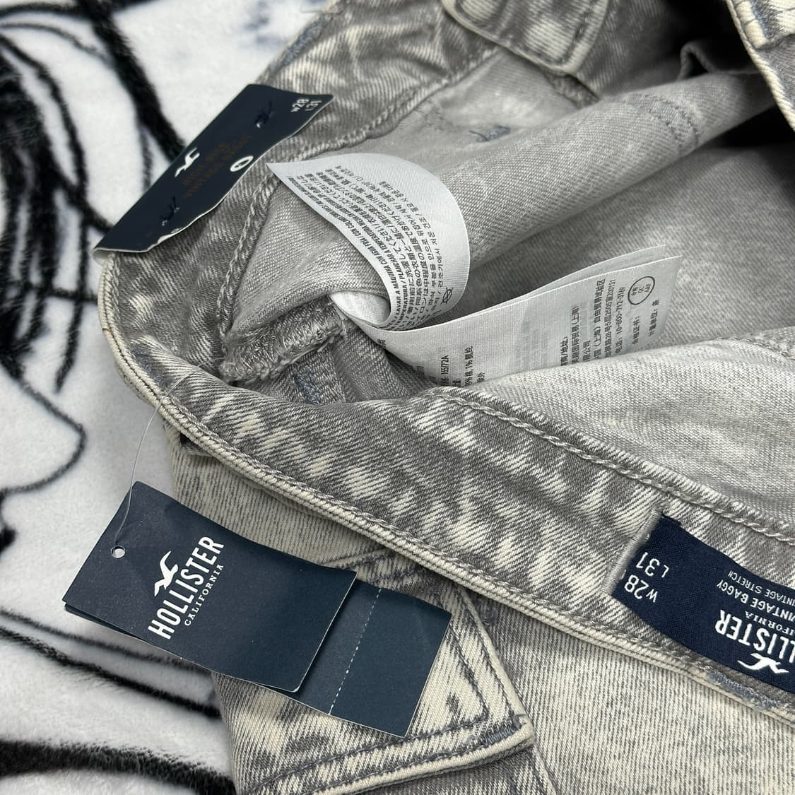 홀리스터 워싱 카고 데님팬츠 상품이미지8