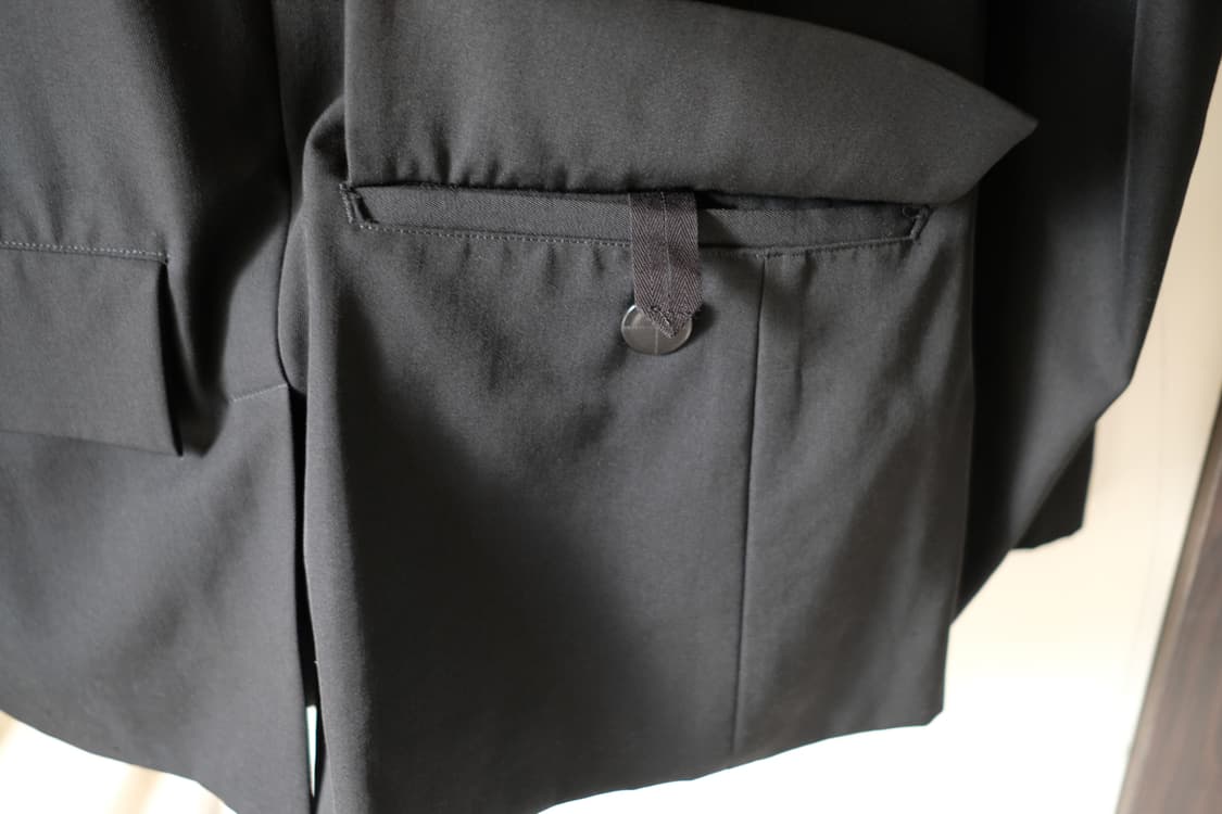 요지 야마모토 버튼 다운 셔츠 자켓 블랙 상품이미지3