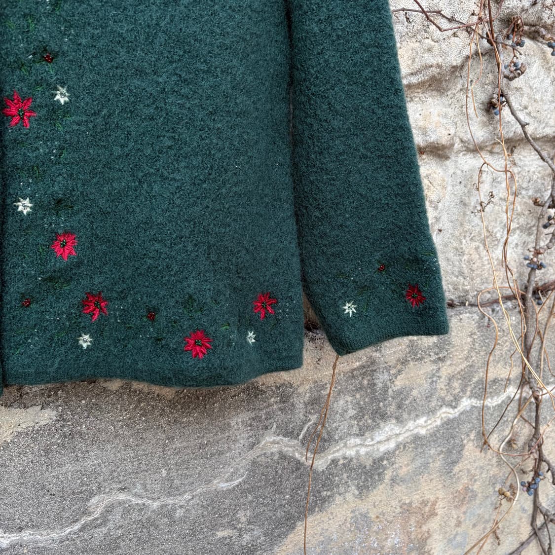 비즈 자수 모리 히피 아메카지 보헤미안 울 여성 빈티지 가디건 상품이미지3