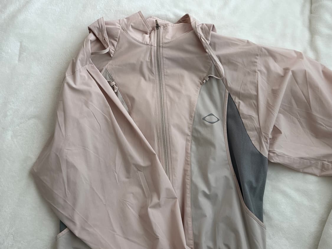 미스치프 컬러블록 베이지 윈드브레이커 상품이미지1