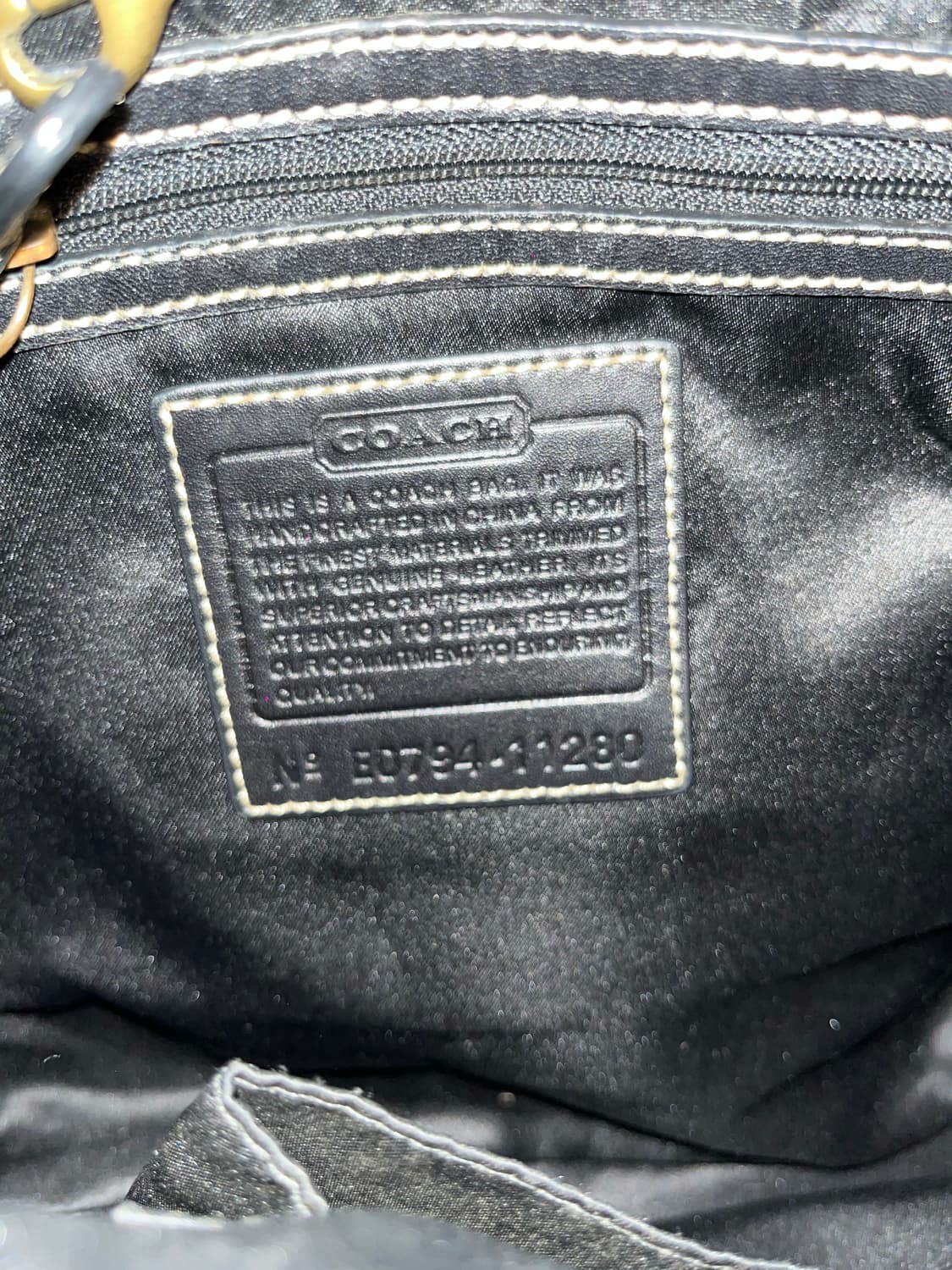 Coach Beige & Black Shoulder Bag 상품이미지9