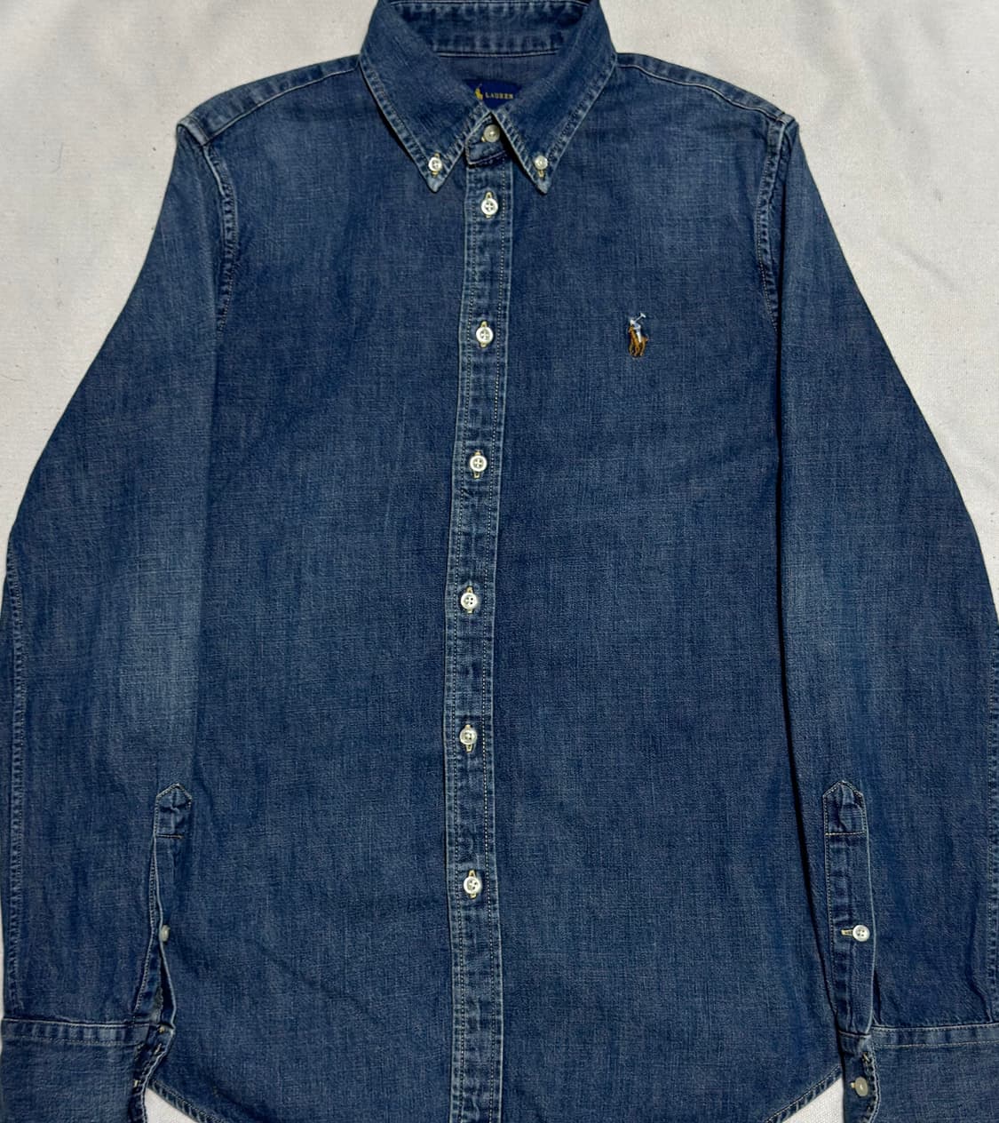 🫶🏻여성용 폴로랄프로렌 커스텀 핏 청색 셔츠🫶🏻 상품이미지1