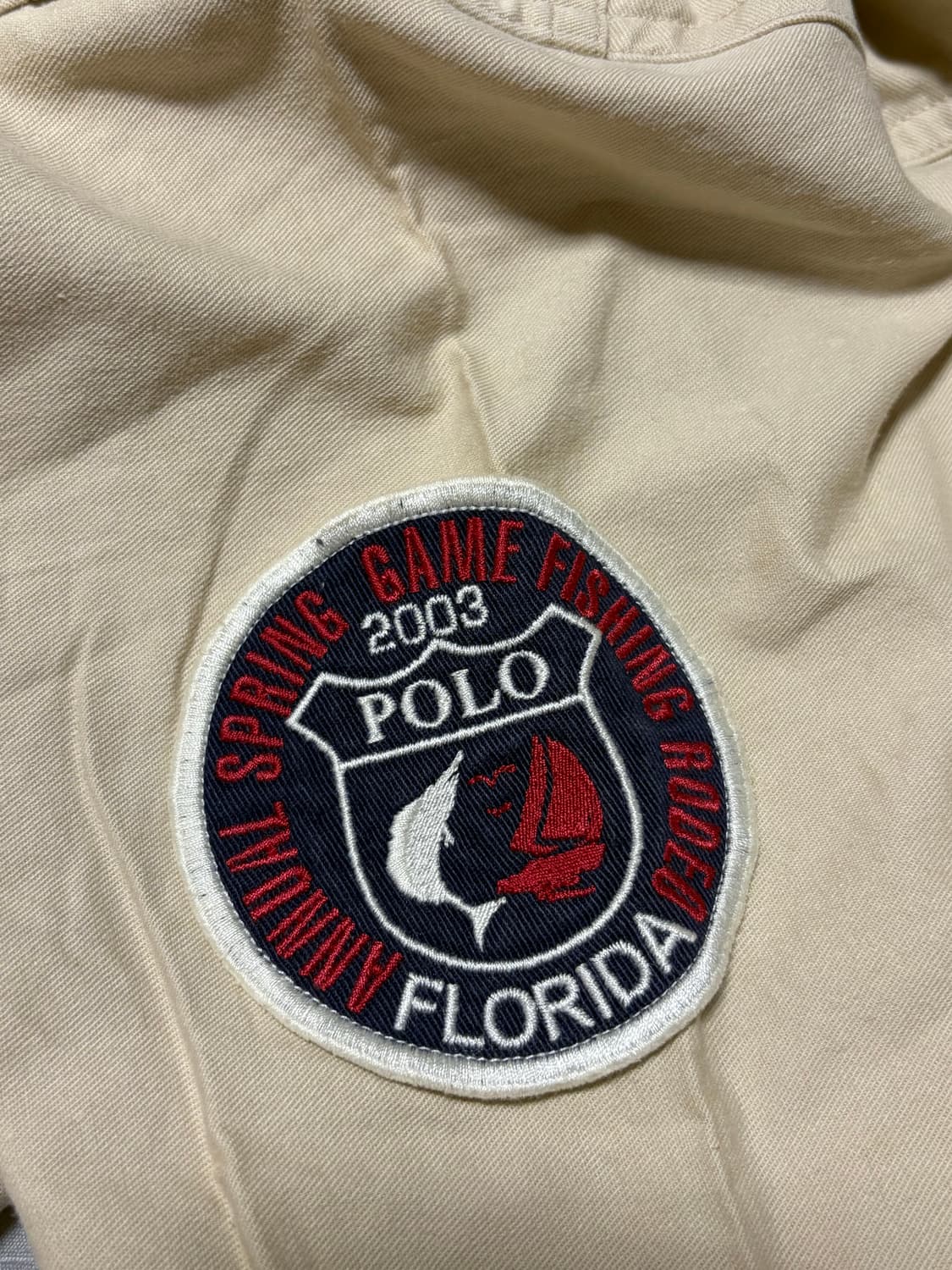 90s 빈티지 폴로 랄프로렌 OCEAN CAMP 피싱 반팔 셔츠 상품이미지6