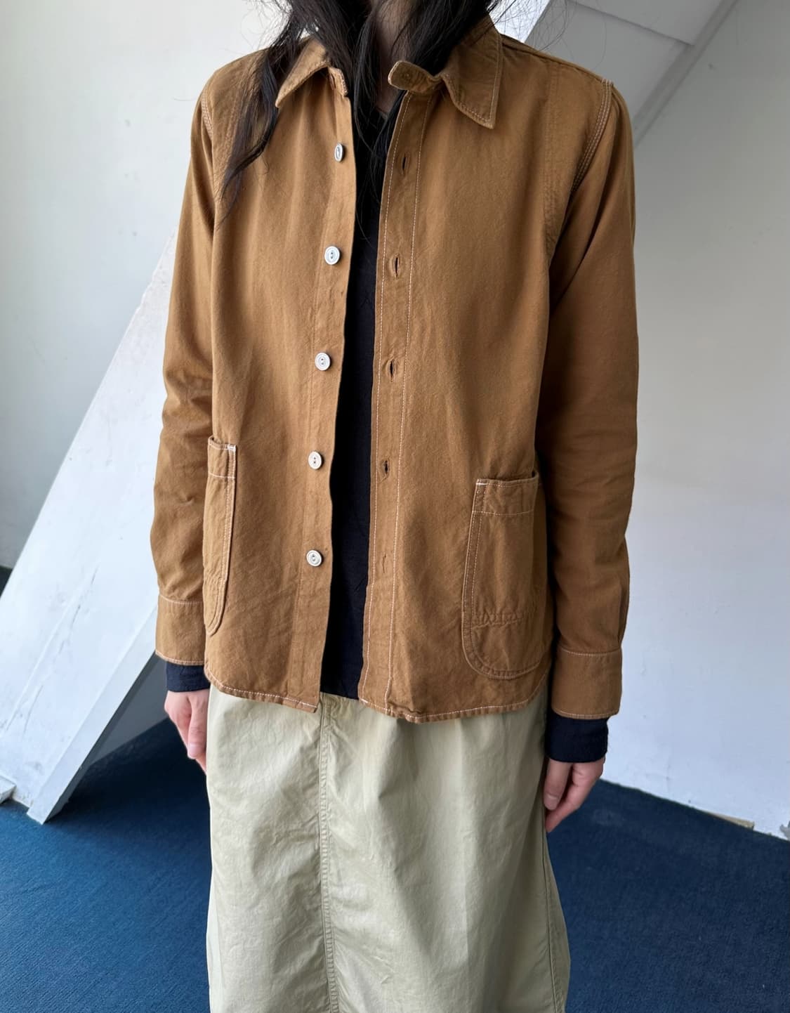 Natural cotton work design jacket 상품이미지8