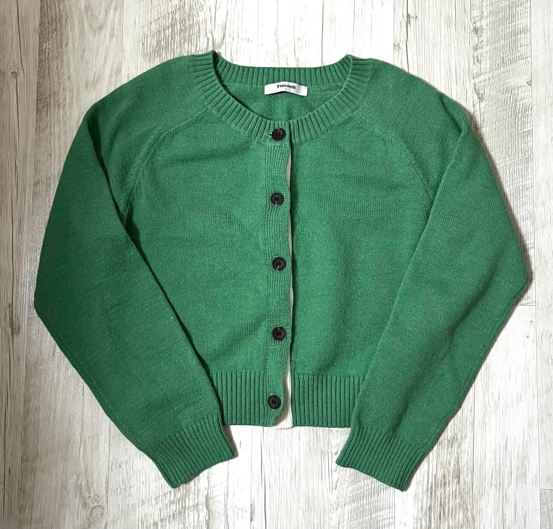 에잇세컨즈 크롭 니트 가디건 L 상품이미지1