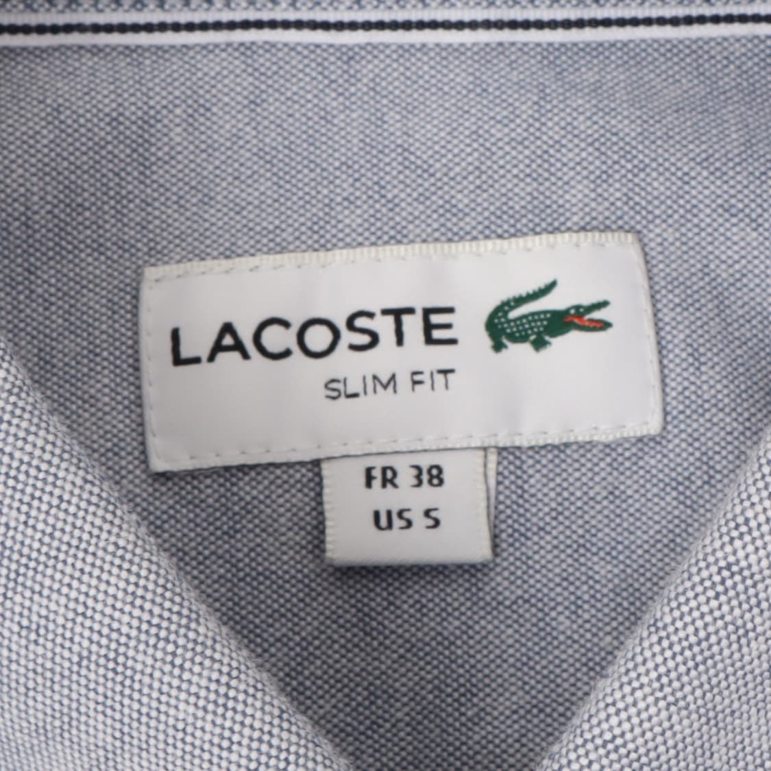 라코스테 옥스포드 라이트 블루 클래식 셔츠 상품이미지8