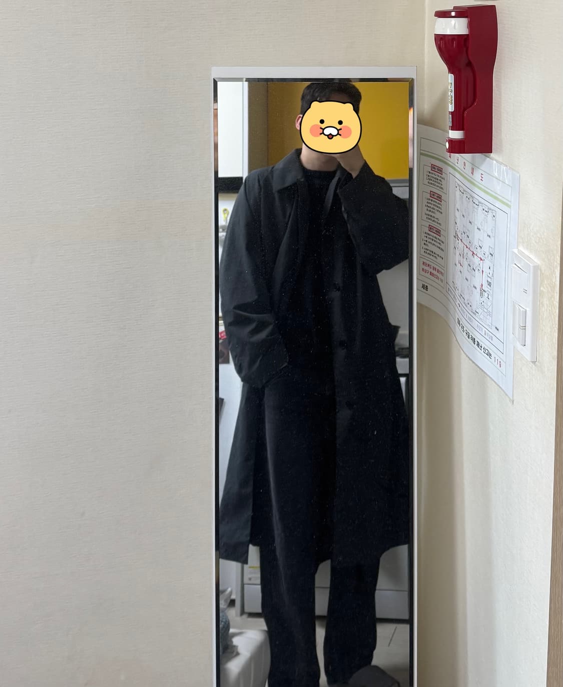 [XL]유니클로U 트렌치 코트  다크그레이 상품이미지1