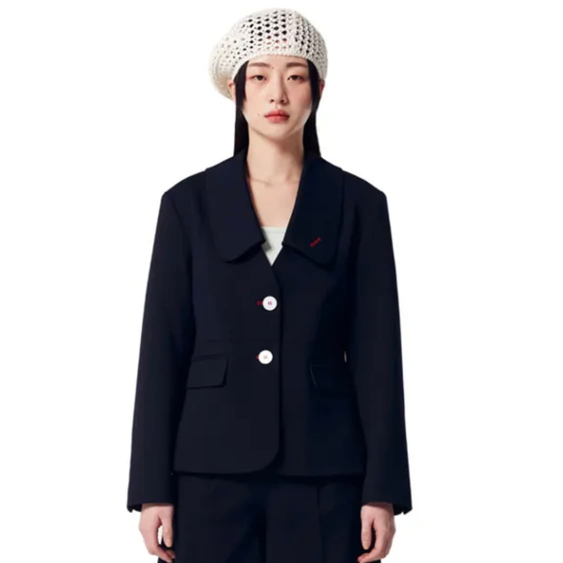 오아이오아이컬렉션(oioi) 빅카라 자켓 55-66 새상품 상품이미지2