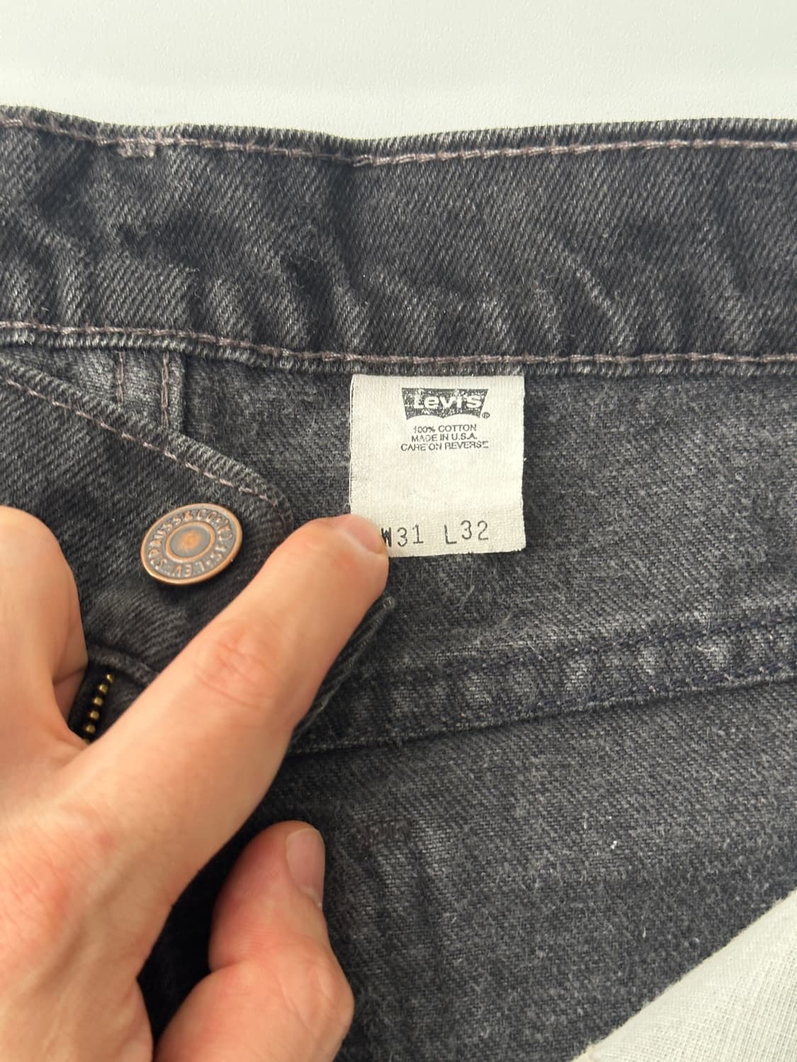 Levi’s 90’s 517 흑청 오렌지탭 데님팬츠 상품이미지5