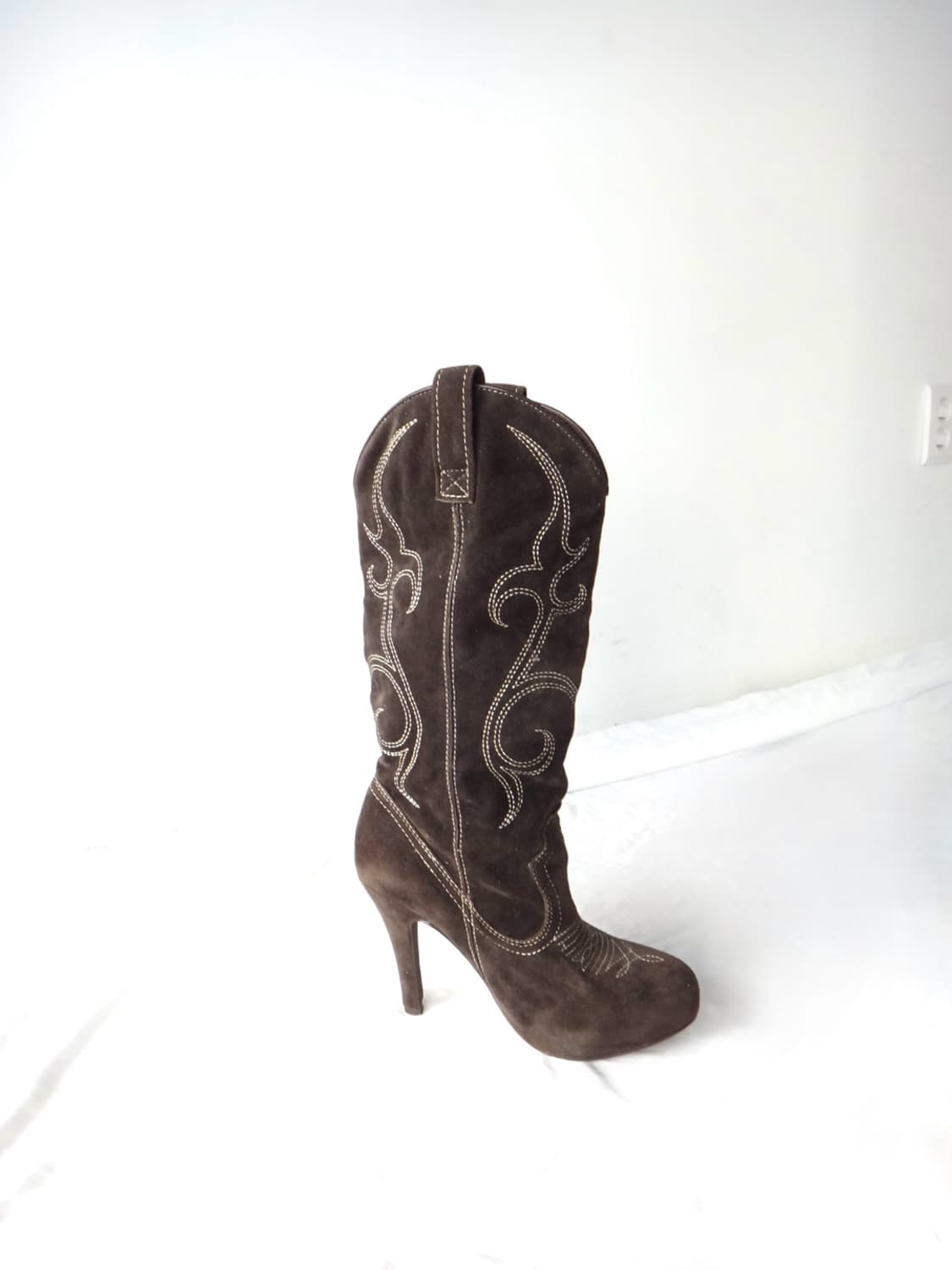 FLAG-G western suede long boots 상품이미지3