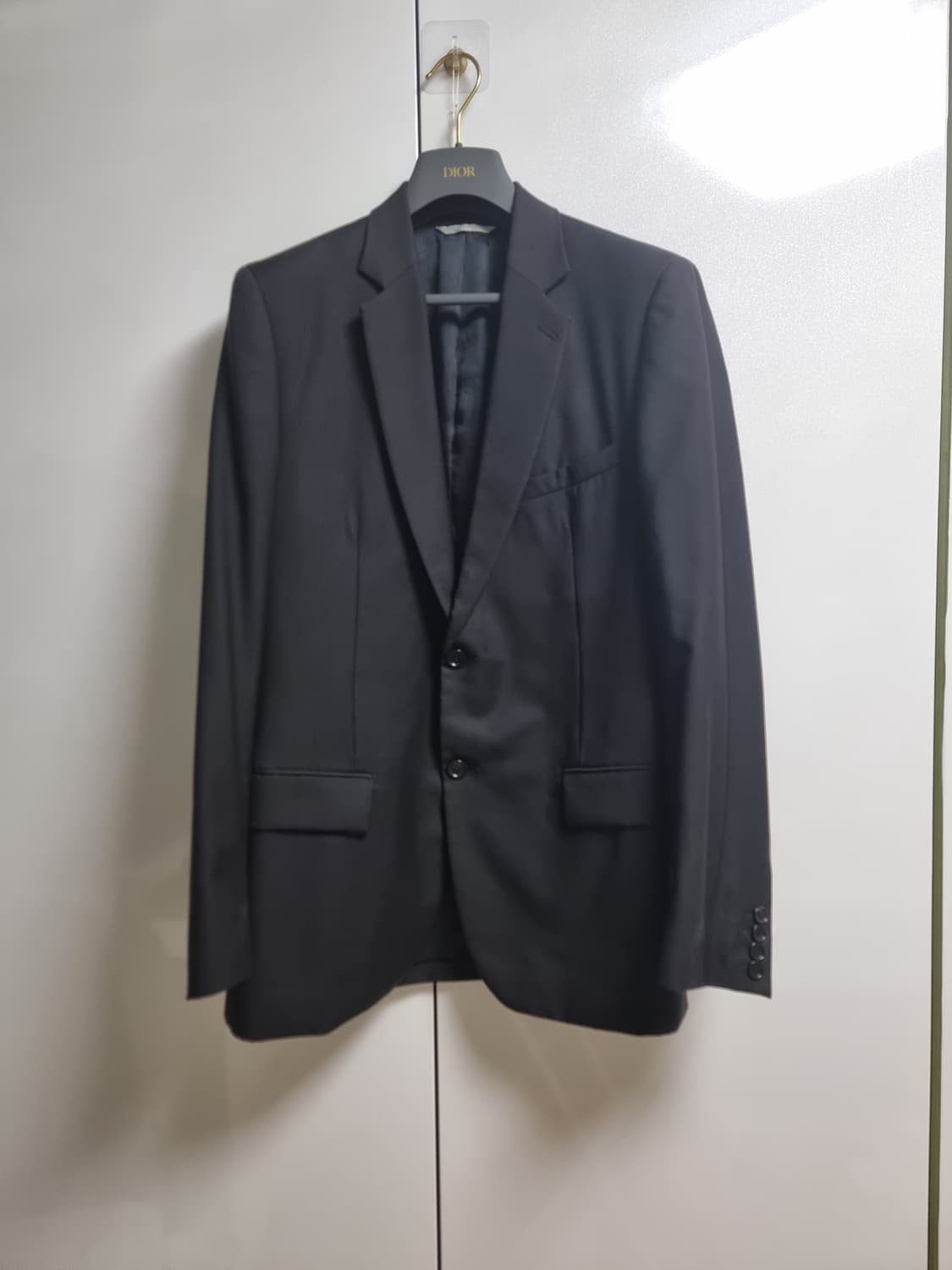 디올 블랙 시그니처 너치드라펠 블레이져 50사이즈 상품이미지1