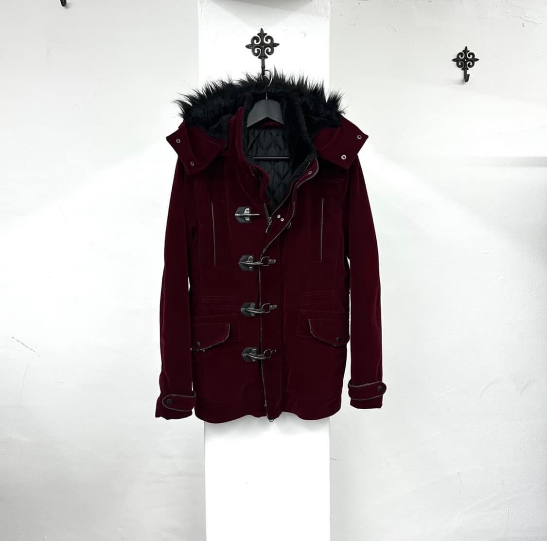 Semantic design velvet fur jacket 상품이미지4