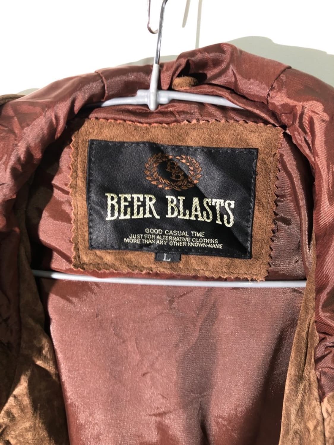 beer blasts 리얼 레더 후드 자켓 상품이미지4