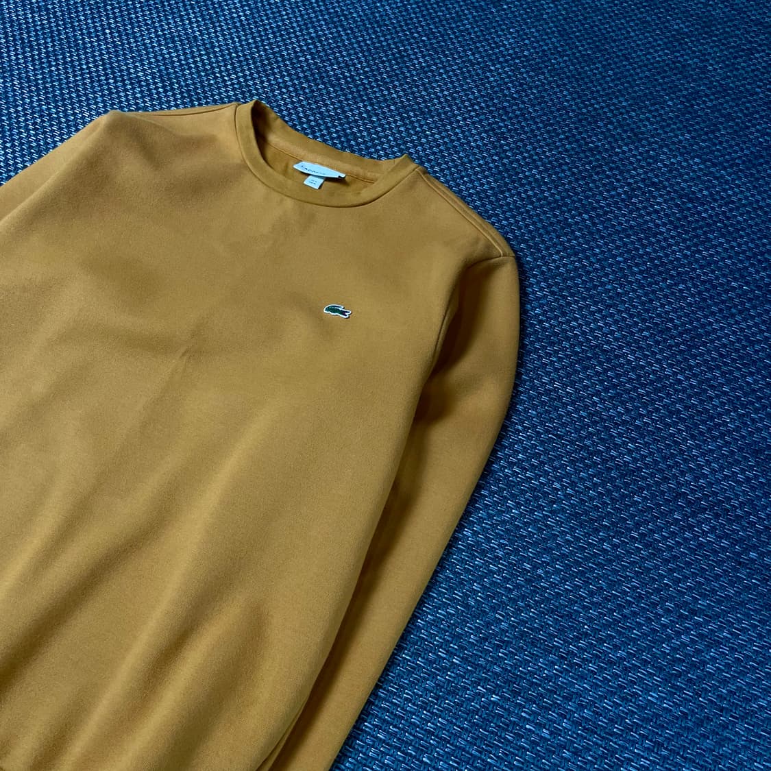 라코스테 로고패치 머스타드 맨투맨 M 상품이미지5